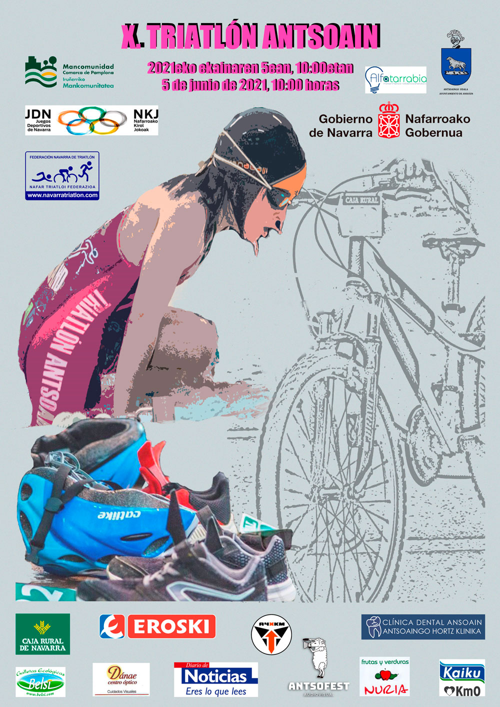 Abiertas inscripciones X Triatl&oacute;n de Anso&aacute;in (5 de junio - JDN)